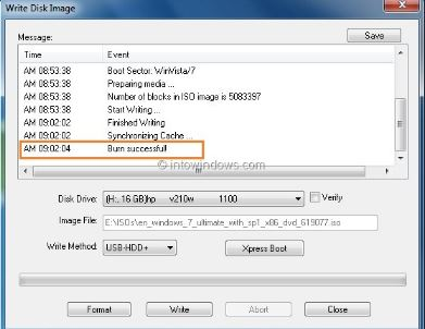 Burn ISO to Create Bootable USB