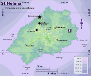 Saint Helena Regional Political Map