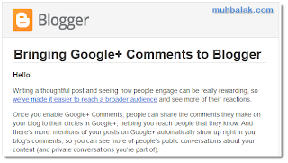 Memasang Komentar Google plus di Blogger