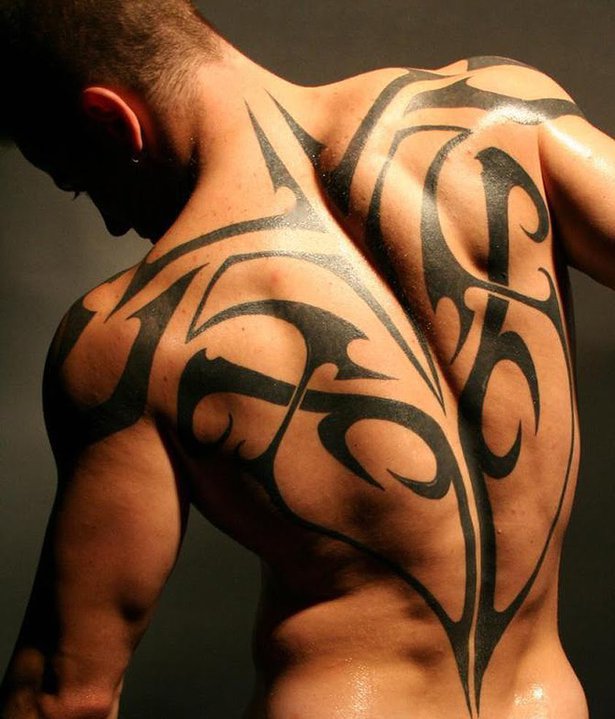 Back Tribal Tattoo for men This is one of the best and popular tattoo in 
