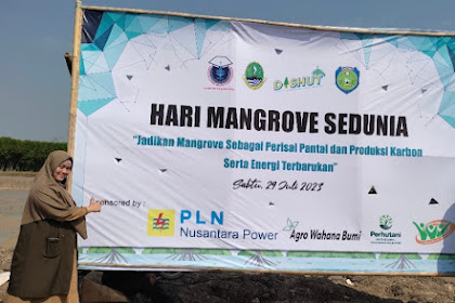 PLN DAN ALUMNI FAKULTAS KEHUTANAN DAN LINGKUNGAN IPB MEMPERINGATI HARI MANGROVE SEDUNIA 2023 DI INDRAMAYU