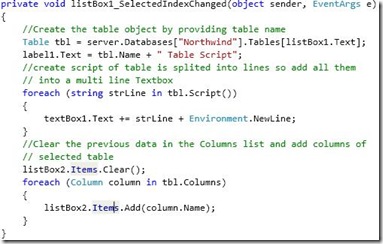 ListColumns