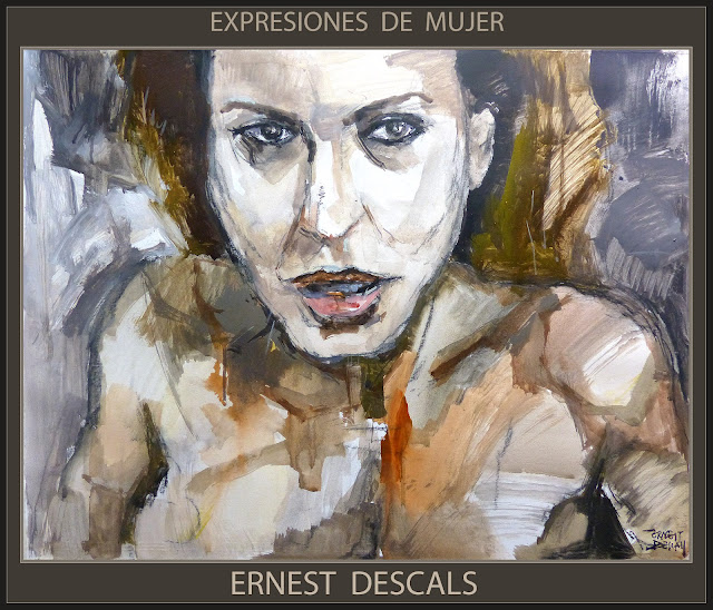 MUJER-PINTURAS-EXPRESIONES-PINTURA-MUJERES-CARACTER-ARTE-PINTOR-ERNEST DESCALS-