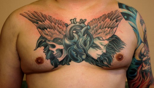 Chest Tribal Tattoos For Men and Women