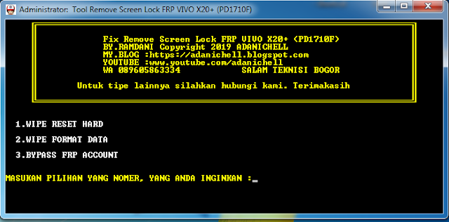 Fix Unlock Lupa Pola Vivo X20 Plus (PD1710F)