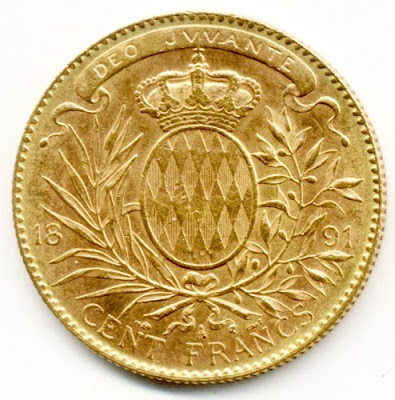 Monaco Gold coin 100 Francs