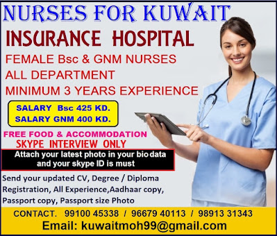 Staff Nurses for Kuwait - Apply Now