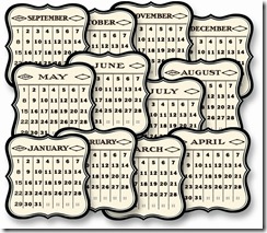 CC350 General 3x3 Diecut Calendar