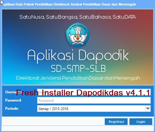 Download Fresh Installer Dapodikdas V4.1.1
