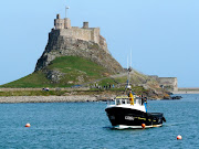 Day One's walking was Berwick on Tweed to the Holy Island of Lindisfarne . (fishing boat coming in holy island)