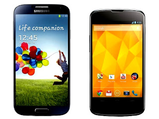 Samsung Galaxy S4 VS LG NEXUS 4 