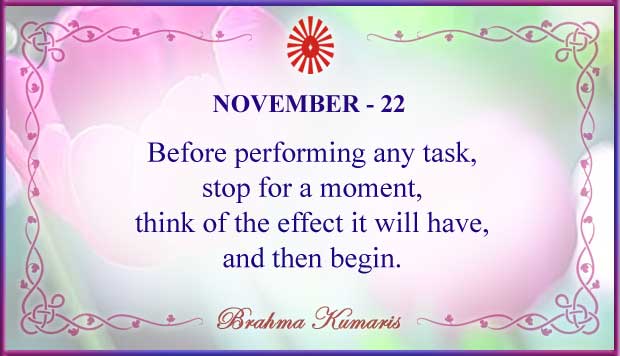 Thought For The Day November 22