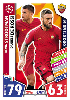 Topps Match Attax UEFA Champions League 2017-2018 AS Roma Set