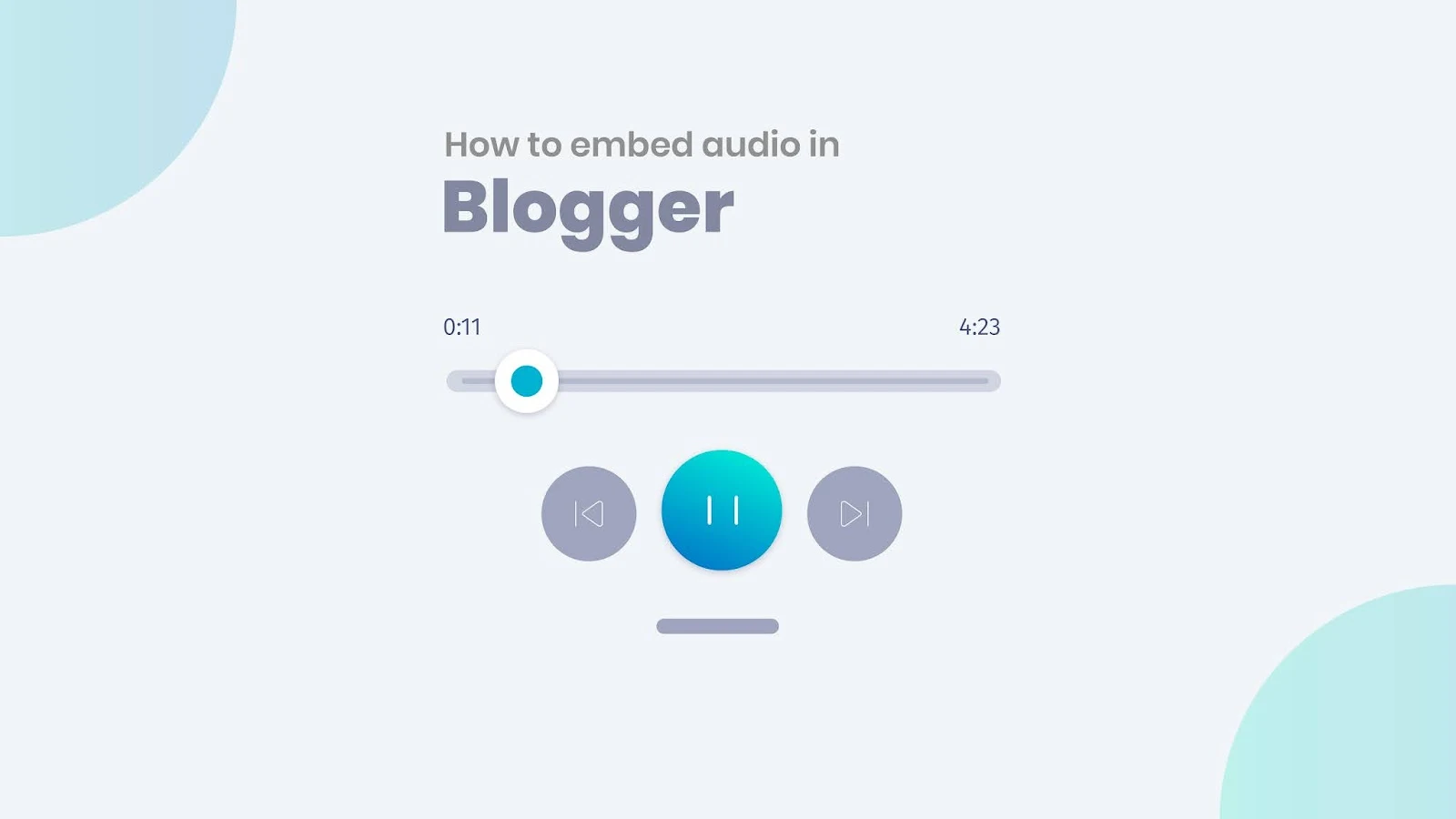 embed audio file, Blogger, iframe, HTML audio tag, blog post, audio player