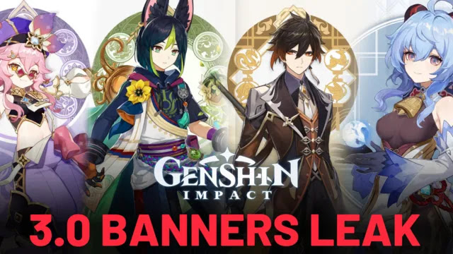 genshin impact 3.0 banners, genshin tighnari banner, genshin dori banner, genshin 3.0 ganyu rerun, genshin 3.0 zhongli rerun, genshin 3.0 banners leak