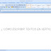 Escribir textos en vertical en MICROSOFT OFFICE WORD