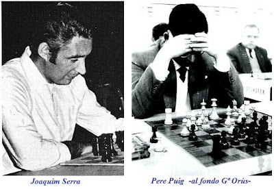 Los ajedrecistas españoles Joaquim Serra y Pere Puig