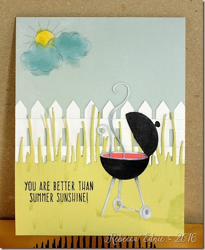 bbq sunshine picnic card