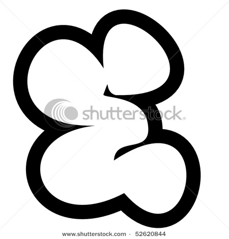 letter e graffiti. Graffiti Letter E Bubble Style