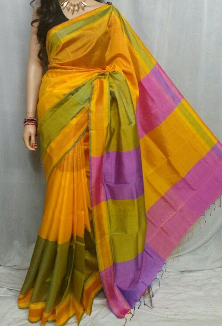 BEAUTIFUL BISHNUPURI SILK SAREES - ONLINE BUY SILK SAREE 