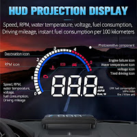Car Windshield Projection Display Overspeed Alarm