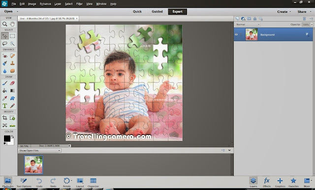 Adobe Photoshop Elements 12 is recently launched by Adobe and folks around us have already started exploring it. Here we are going to share some of the quick highlights of latest version and on daily basis, we shall be sharing specific details about this new release. We are really excited to explore this new version and I am sure that you will also be. Let's jump on to new stuff we have in 12th version of Adobe Photoshop Elements.So for this exploration, we clicked on 'Organizer' in the Welcome Screen of Photoshop Elements 12. Here I noticed a new icon for 12th version of Adobe Photoshop Elements and grey splash screen, which look more elegant. In Organizer, we have something new on the left pane as you can see in above image. There is a new section called 'Mobile Albums', which are related to Adobe Revel. In Elements 11 we had few workflows around Adobe Revel and now 12 brings a better way to leverage the features offered by Adobe Revel. We shall explore all that is separate post. Don't miss the video about access-anywhere @ http://www.adobe.com/products/photoshop-elements.htmlEditor brings lot of exciting things this time. My personal favorite so far is Puzzle Guided Edit. Going forward we shall talk in detail about - Auto Smart Tone, Content Aware Move, Straightening, Opening JPEGs in Adobe Camera Raw Dialog, Move Tool in Quick Edit Mode, Puzzle Effect, Zoom Effect, Restore Old Photographs, Online Services in Editor, Ordering Photobooks & Greeting cards through Editor, Share Panel in Editor, Share to Twitter & Adobe Revel & much more... So get your copy and explore the real power of 12th version of Adobe Photoshop Elements with us.