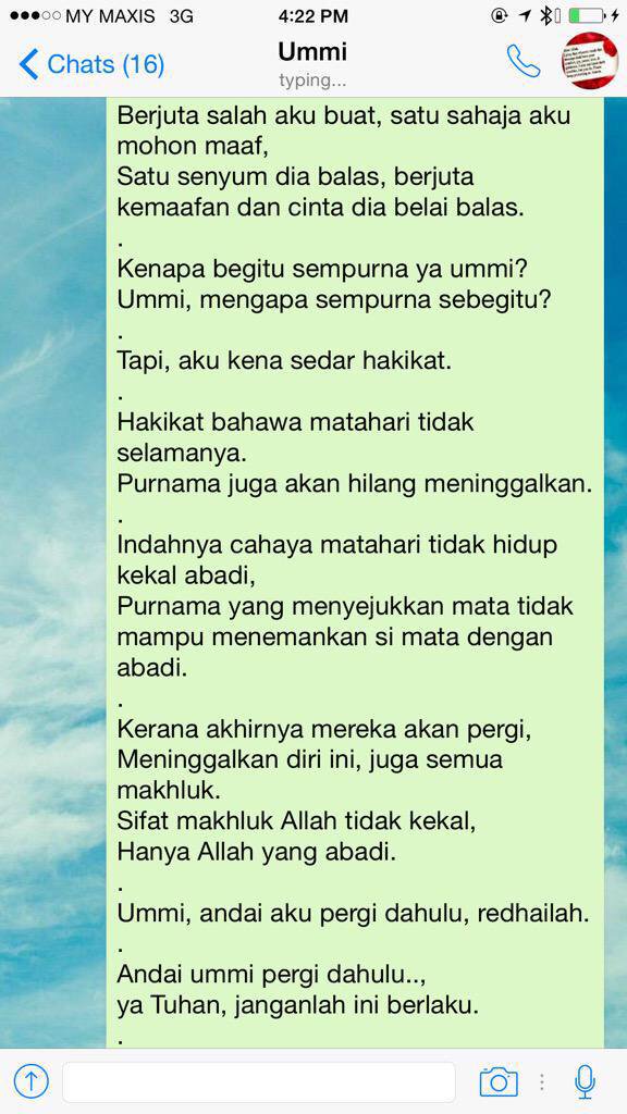 'InsyaAllah Ummi Yang Akan Pergi Dulu' - The Reporter