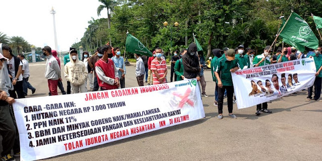 HIMMAH Unjuk Rasa di Sekitar Istana, Ini Tuntutannya pada Pemerintahan Jokowi