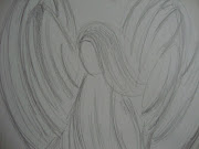 Here are two views of an angel drawing I did for our church.