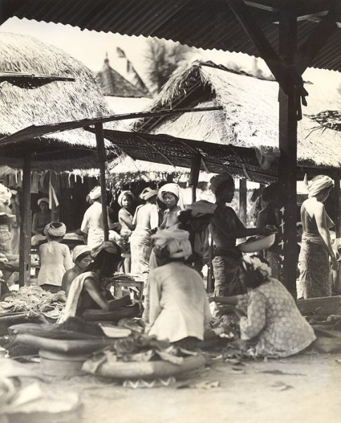  Indonesia  Zaman Doeloe Pasar  tradisional di Bali zaman 