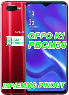 Oppo K1 PBCM30 ISP (EMMC) Pinout For EMMC Programming Flashing And Remove FRP Lock