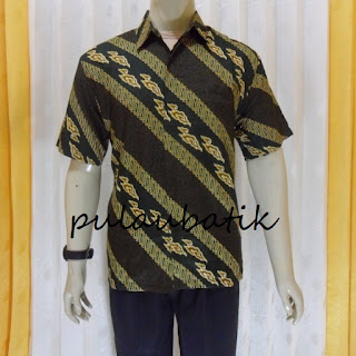 Foto Baju Batik Cowok Lengan Pendek