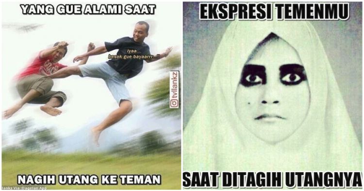 Meme Sindiran Lucu Saat Nagih Utang  Humor Lucu Banget