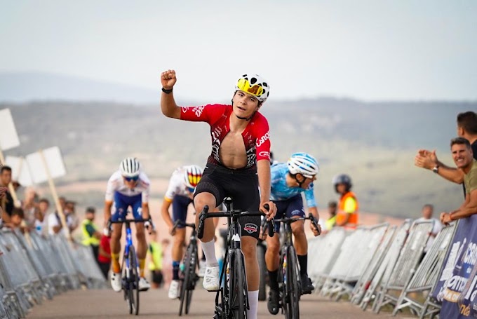 Markel Beloki dejó su sello en la primera etapa de la VII Vuelta Ciclista Internacional Júnior a la Ribera del Duero y se viste el maillot de líder