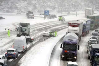 arctic storms blast Britain