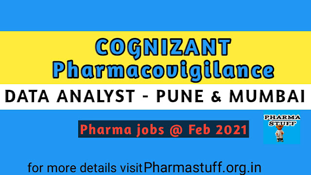 Pharmacovigilance jobs, cognizant vacancies,data analyst jobs