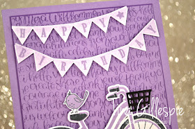 scissorspapercard, Stampin' Up!, Art With Heart, Colour Creations, Ride A bike, Pick A Pennant, Handwritten, Picture Perfect Birthday, Build A Bike Framelits