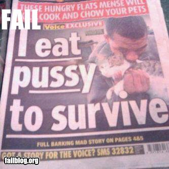 eat pussy to survive