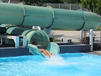 lindsay on water slide (1 of 1)