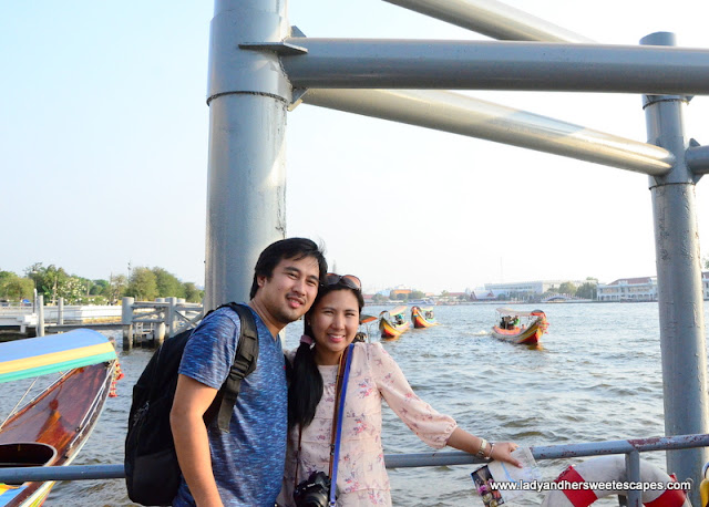 taking in the views at Chao Phraya river 
