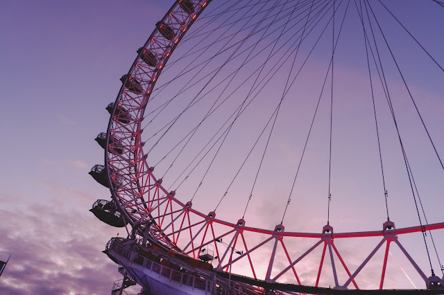 Drifting Across England - London Eye at twilight