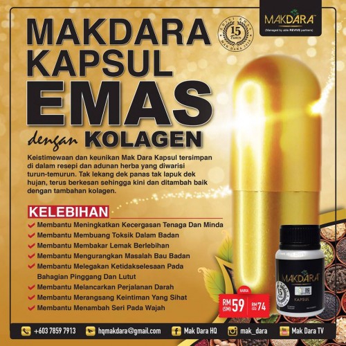 Mak Dara Kapsul (Jamu Mak Dara Gold)