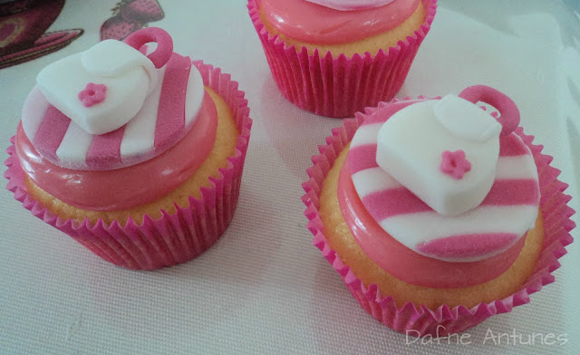 cupcakes de Bolsa da Barbie