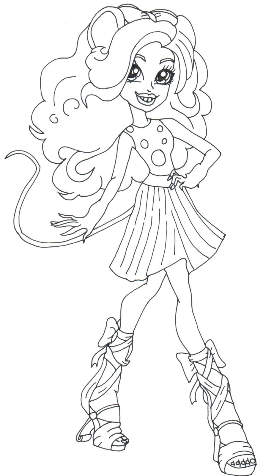 Mouscedes King Monster High Coloring Page