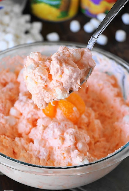 One of the ultimate classic comfort foods  Classic Orange Fluff {aka Orange Pineapple Salad}