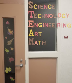 High school door