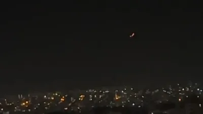 A clear screenshot taken from the Gaziantep, Turkey UFO video.