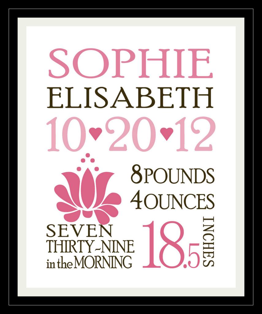 Download Full of Great Ideas: Free Custom Birth Announcements Template