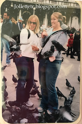 Venice 2004 Jordan and Zoe feeding birds  https://jollettetc.blogspot.com