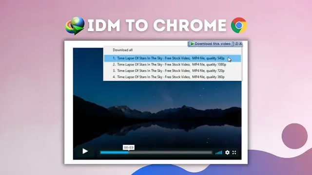 How to add idm [internet download manager] extension in chrome